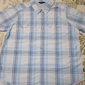 Men's Blue Plaid Shirt